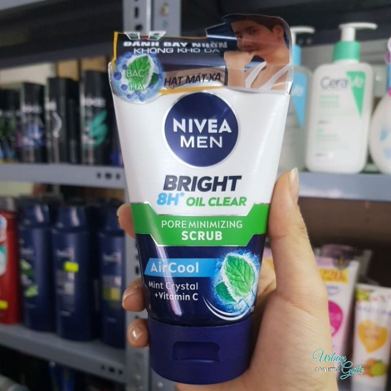 Sữa Rửa Mặt Nam NIVEA MEN Acne-Damaged Skin| Acne Oil Control Scrub| Bright 8h| 10X Brightening| 10X Effect Dark 100g