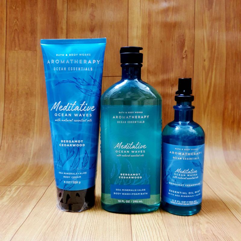 Sữa Tắm Bath And Body Works Thư Giãn Giảm Stress Love, Sleep, Tea Tree, Meditative, Sea Salt, Relaxing 295ml