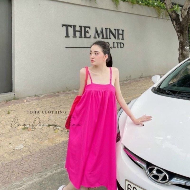 Đầm dây kate from xuôn