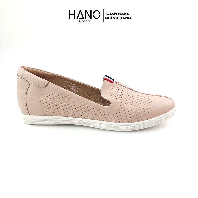 Giày Bệt Nữ Slipon da thật nâng đế độn Đế 3p/3cm Thời Trang trẻ trung siêu êm VNXK