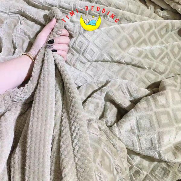 Chăn lông thỏ queen blanket có khóa kéo thể lồng được ruột kích thước 2x2,3m nặng 2,5kg- Timibedding
