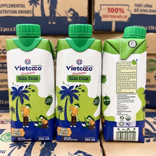 Sữa dừa hữu cơ Vietcoco hộp 330ml