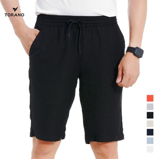 Quần short kaki nam TORANO màu đen quần sooc nam chất liệu mềm mịn BI004