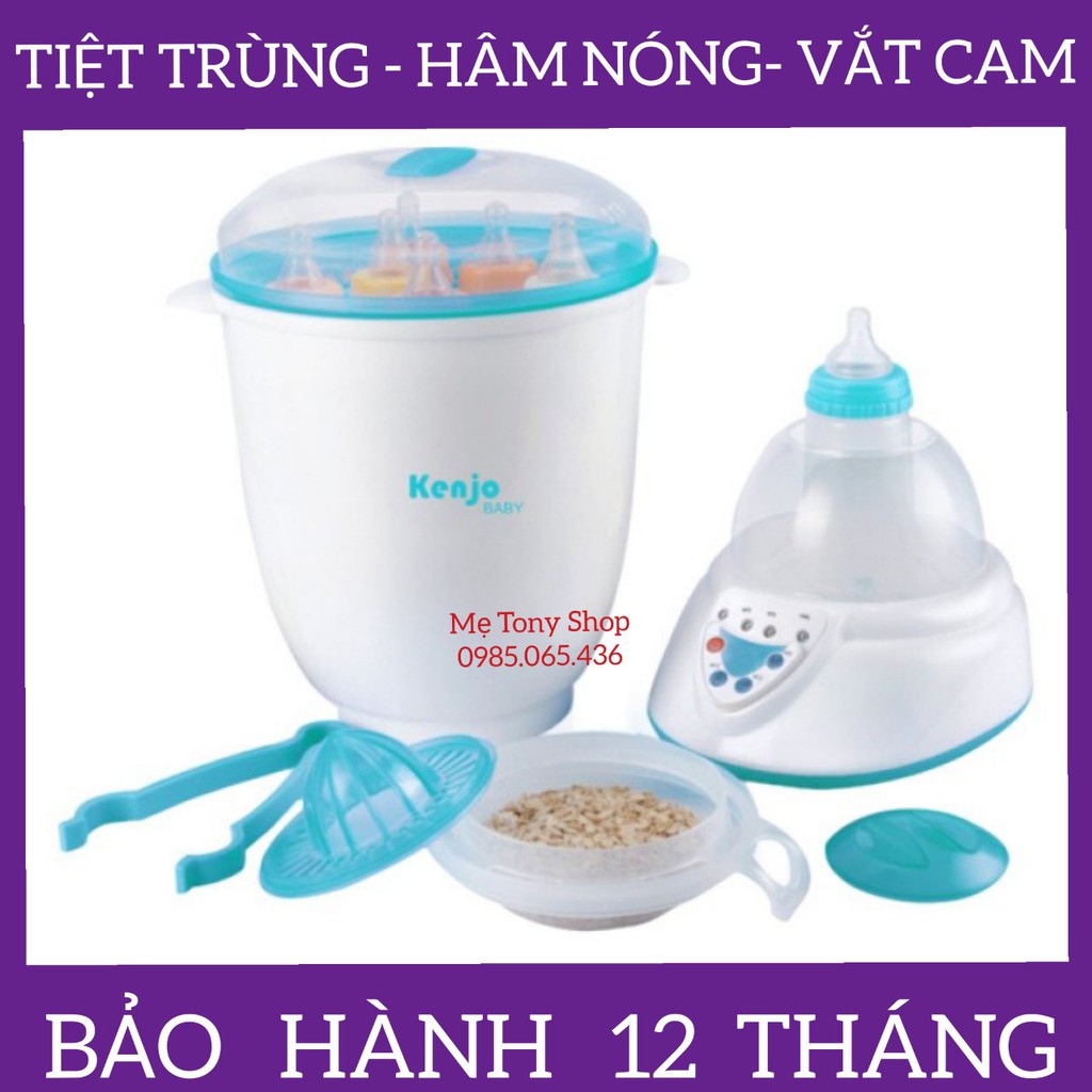 [Chính Hãng 100%] Máy Tiệt Trùng Bình Sữa Và Hâm Sữa Kenjo [Đa Năng,Dễ Xài]