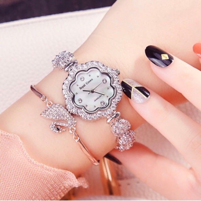 Đồng hồ nữ chính hãng Royal Crown 3816 -Jewelry Watch