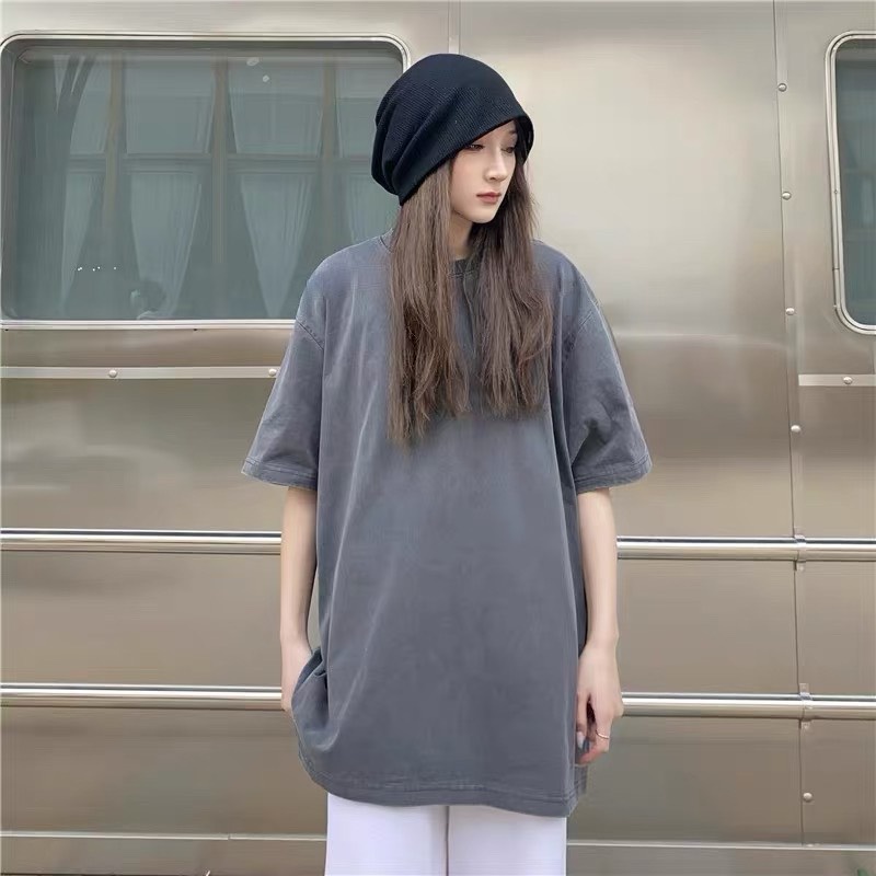 Áo thun nam nữ Lylyshop Unisex, áo phông dáng rộng unisex nam nữ trơn màu basic chất thun cotton 100%