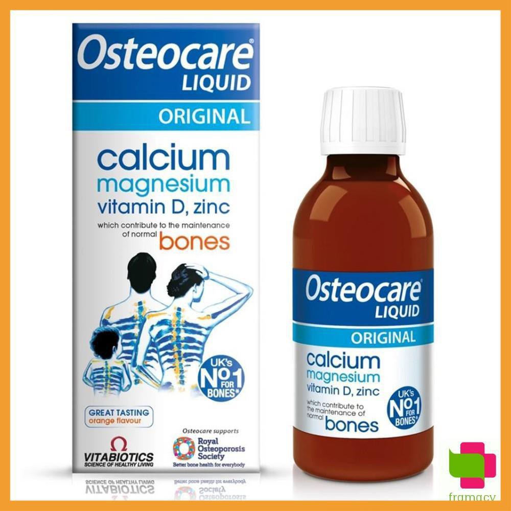 (Hiệu Qủa 100%) Canxi nước Osteocare Original Liquid 200ml cho trẻ từ 3 tuổi và phụ nữ mang thai