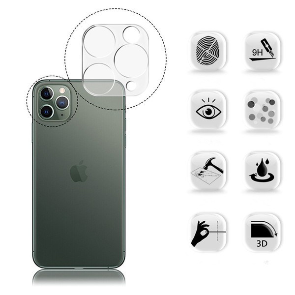 Miếng Dán Bảo Vệ Ống Kính Máy Ảnh Sau 3D HD Siêu Mỏng Cho 13 / 13 Pro Max / Pro / 12 / 12 mini Kính