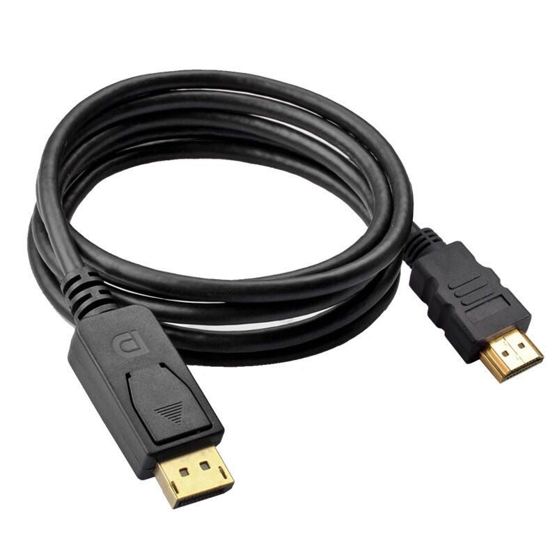 Dây Cáp Chuyển Đổi 1.8m Displayport Dp Sang Hdmi Cho Máy Vi Tính Pc Case Đồng Bộ Laptop Hdtv Dv máy tính bảng