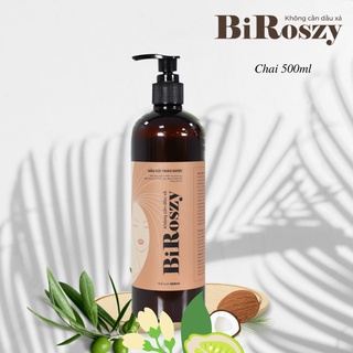 Dầu gội thảo dược BiRoszy - Không cần dầu xả, 500ml