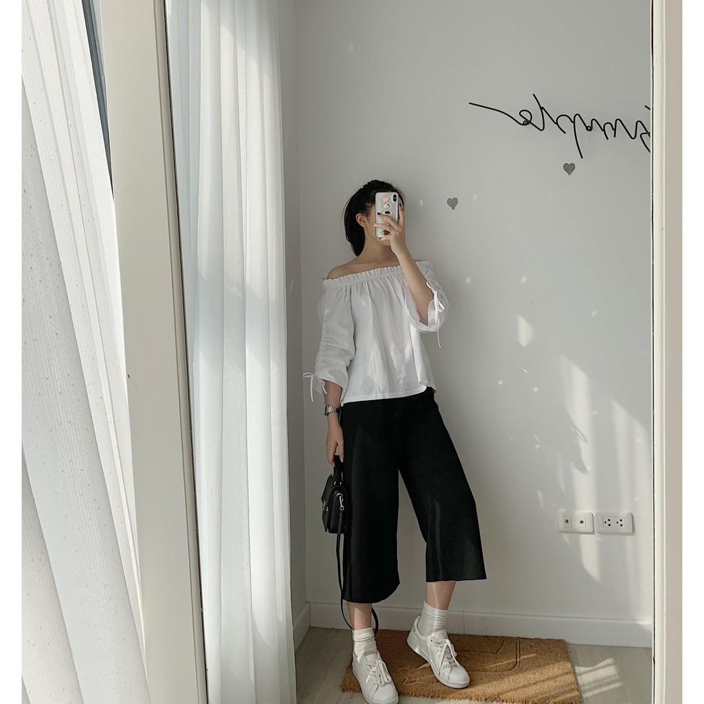 Quần ống rộng lửng khoá cạnh TKQ21 1994closet | BigBuy360 - bigbuy360.vn