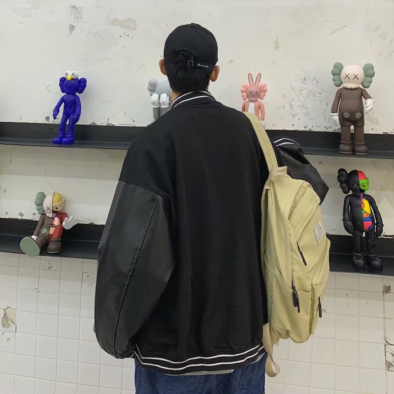 ORDER_ Khoác Bomber Chữ Thêu Phối Tay Da Ulzzang | BigBuy360 - bigbuy360.vn