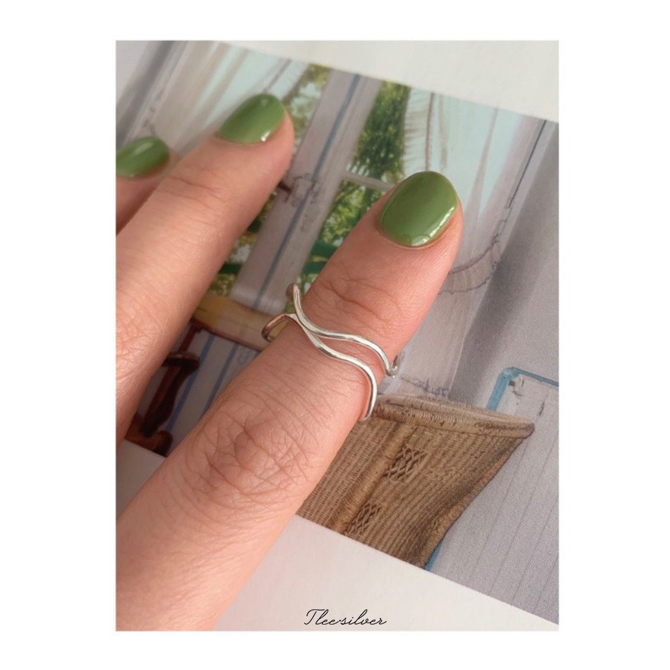 Nhẫn bạc TLEE Slow trơn cá tính TleeJewelry A0299
