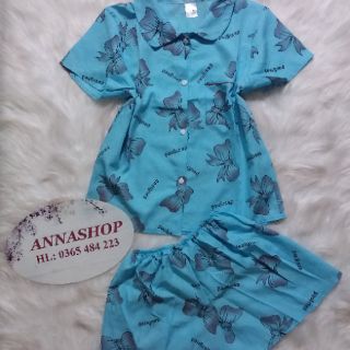 BỘ PIJAMA KATE LỤA NƠ (Hình kèm video thật)