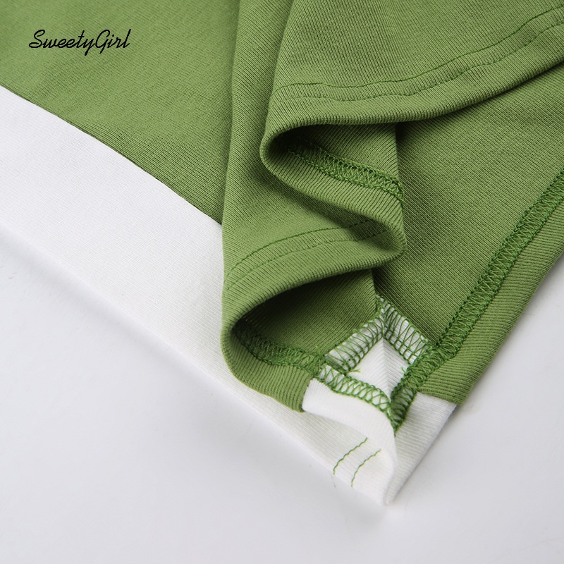 Áo Tank Top Cổ Tròn Màu Sắc Tương Phản Thời Trang 2022 Quyến Rũ Cho Nữ