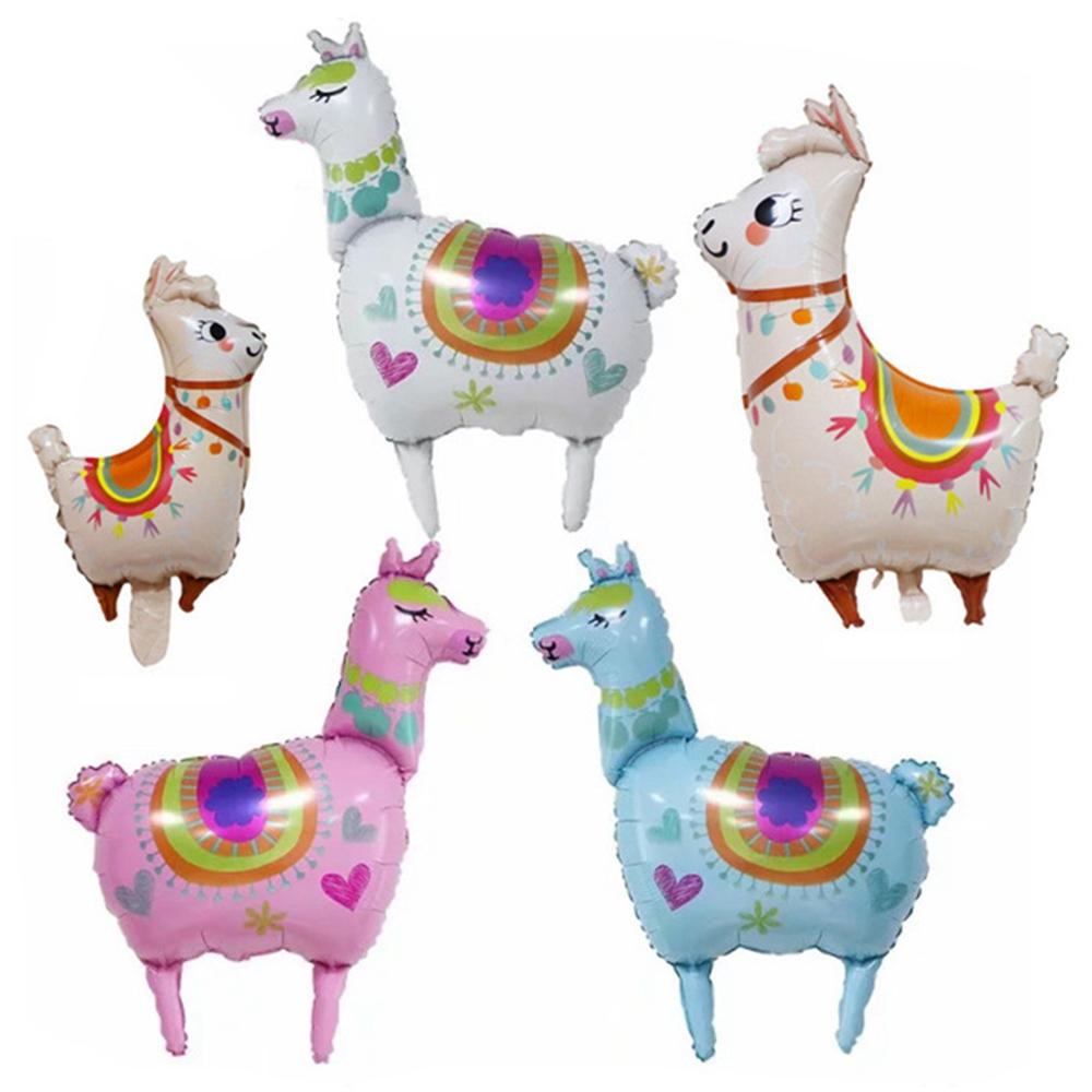 1 Bong Bóng Giấy Bạc Hình Lạc Đà Alpaca 4D