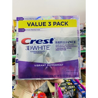 {Date 2023}-Kem đánh răng Crest 3D White Brilliance 116g của Mỹ