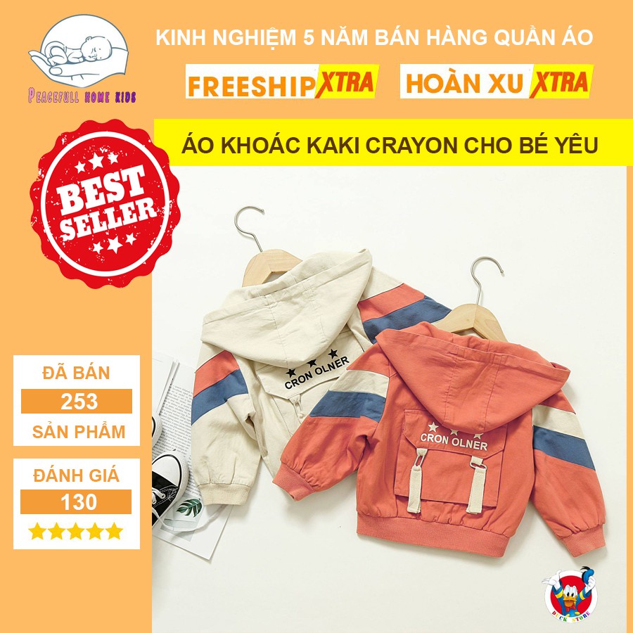 Áo Khoác Cho Cho Kcrayon, Chất Liệu Kaki Chống Nước, Chống Nắng - Peacefull - KCRA