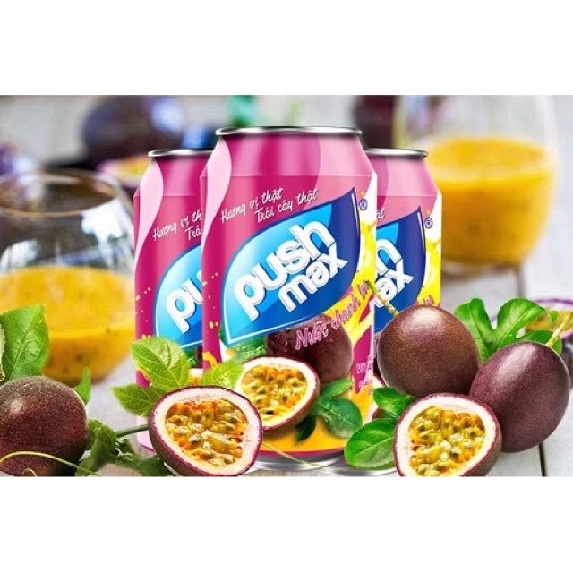 Nước chanh leo Push Max lon 330ml