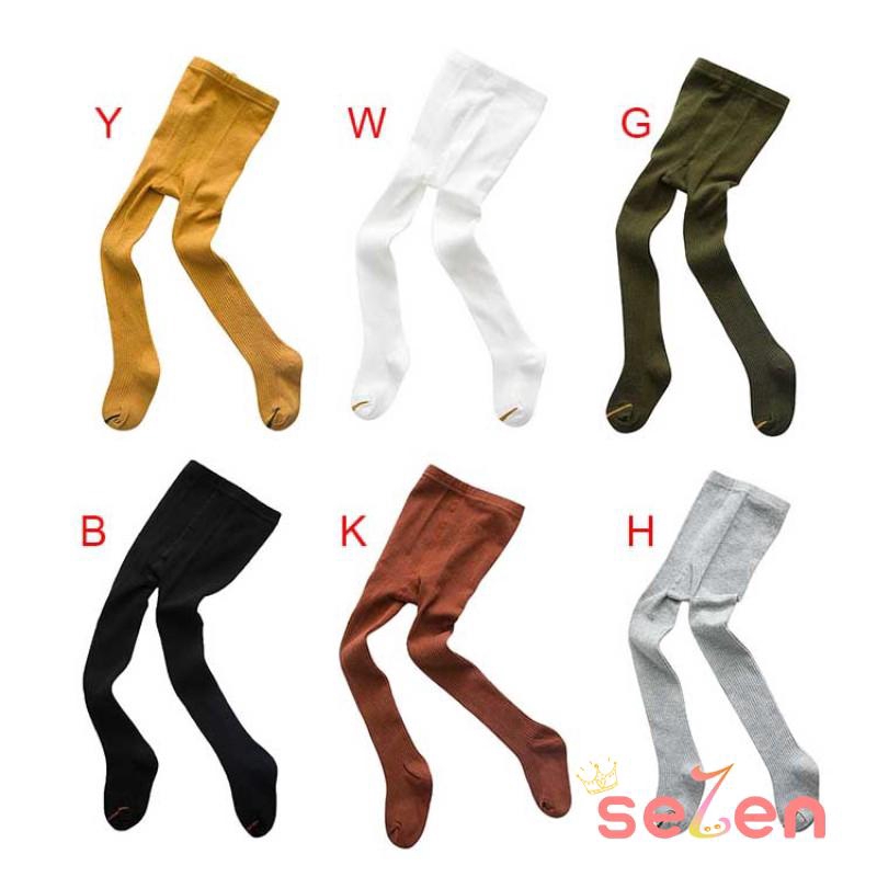 Quần legging 1 màu phong cách thu đông cho bé gái