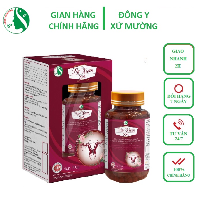( Chính Hãng ) Nữ Xuân XM Giúp Điều Hoà Kinh Nguyệt Và Cân Bằng Nội Tiết Tố Nữ