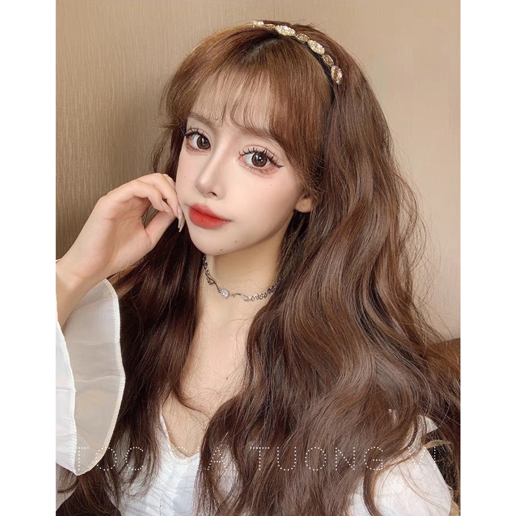 ( Hàng Chuẩn Mẫu)  Tóc Giả Cài Băng Đô Xù Sóng Tơ Cao Cấp Hot New 2021 (Đảm bảo đẹp y hình!)