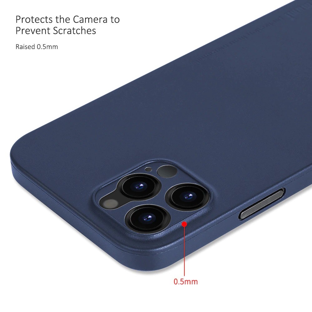 Ốp Lưng Memumi Siêu Mỏng Cho iPhone 12 Pro, iPhone 12 Pro Max, Ốp Lưng iPhone Mỏng Chỉ 0.3mm