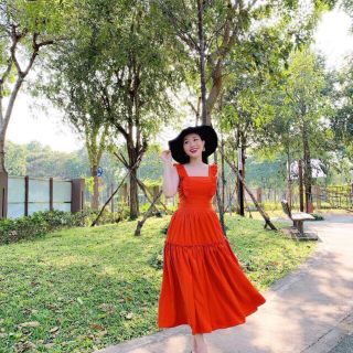 Đầm voan maxi