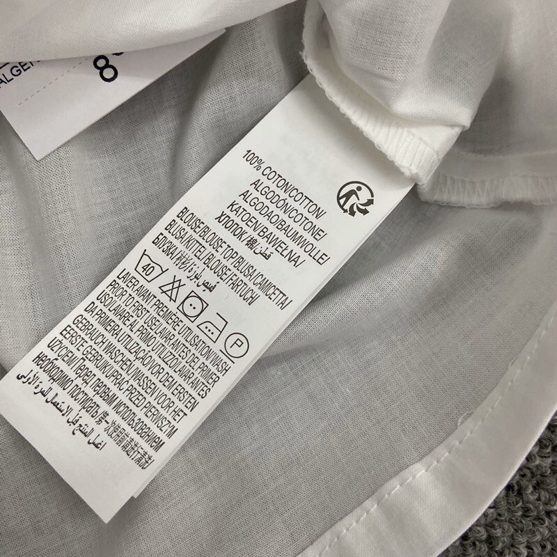 ÁO VẢI KIABI TRẮNG CỔ BÈO BG