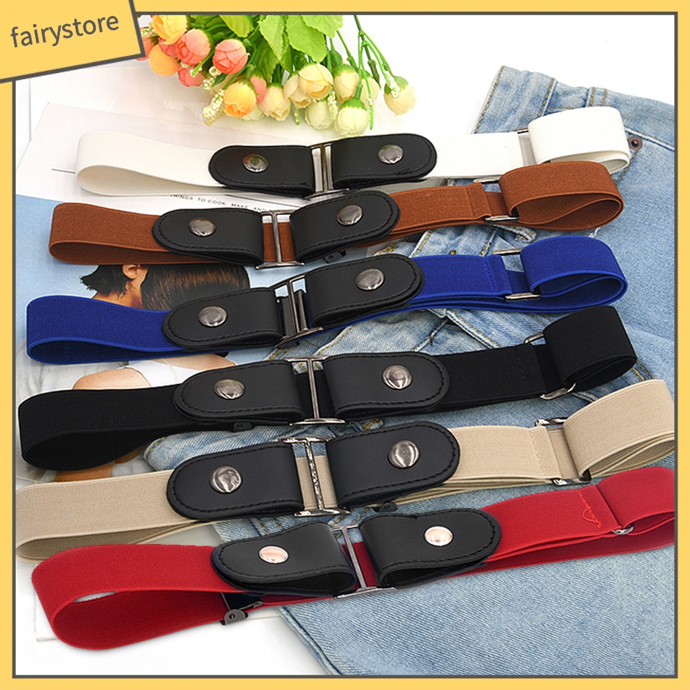 Thắt lưng da giả phối nút kim loại độc đáo thời trang