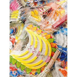 Combo 50/100 cái Lồng Đèn Trung Thu Giấy Xếp Các Loại Nhiều Size Đa Dạng Mẫu Đẹp Giá Rẻ