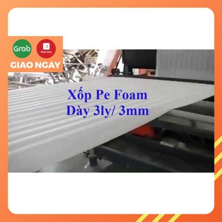 (CAM KẾT GIÁ RẺ) 10met Mút xốp PE Foam dày 3mm - 3ly dùng gói hàng. Giấy chống xốc, mút chống xốp, túi chống xốc