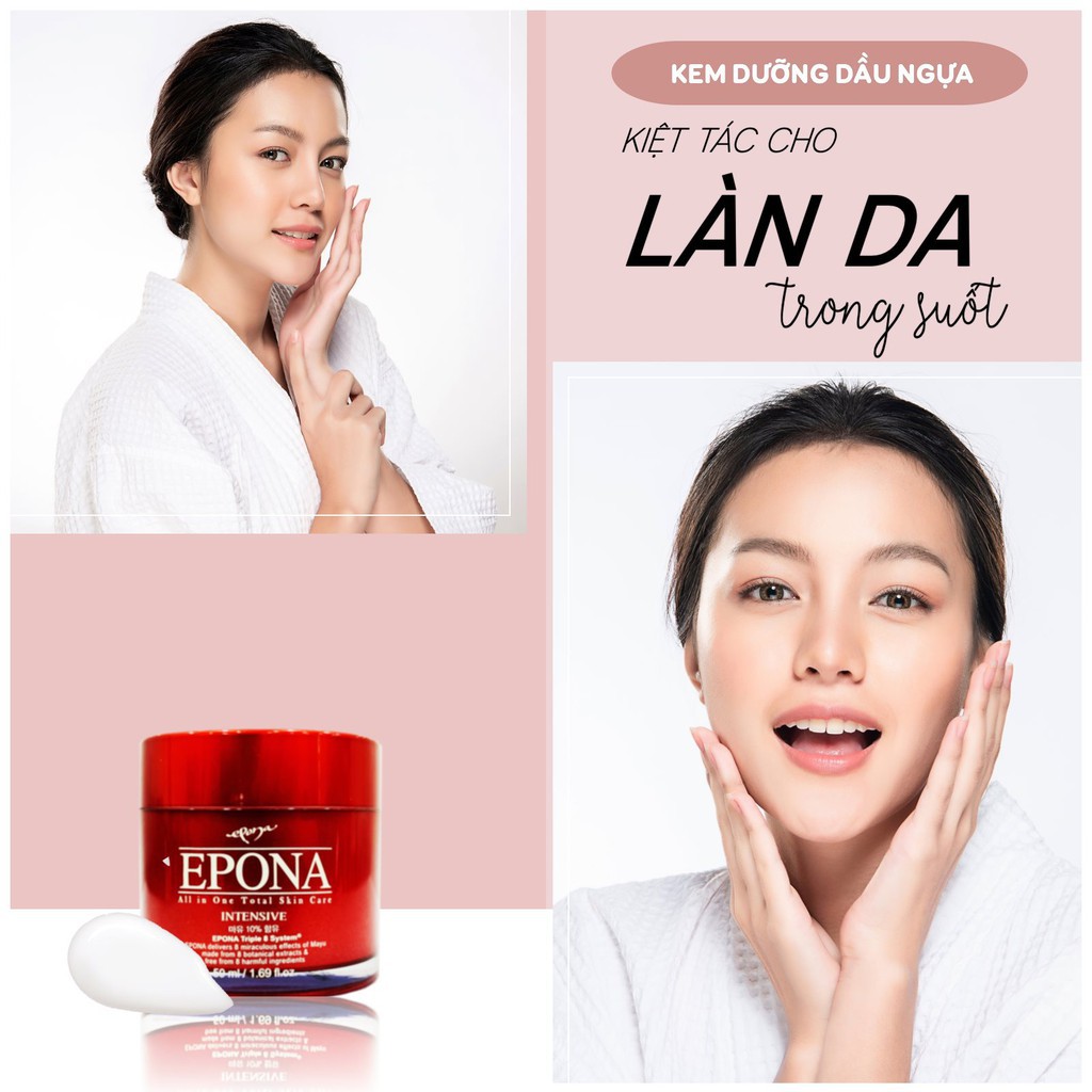 Kem Dưỡng Da Dầu Ngựa Chống Lão Hóa, Sáng Da Epona All In One Total Skin Care Intensive 50ml