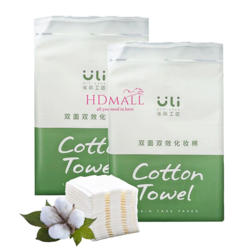 Bông tẩy trang cotton Pads 3 lớp 222 miếng BTT Hàng chuẩn nội địa