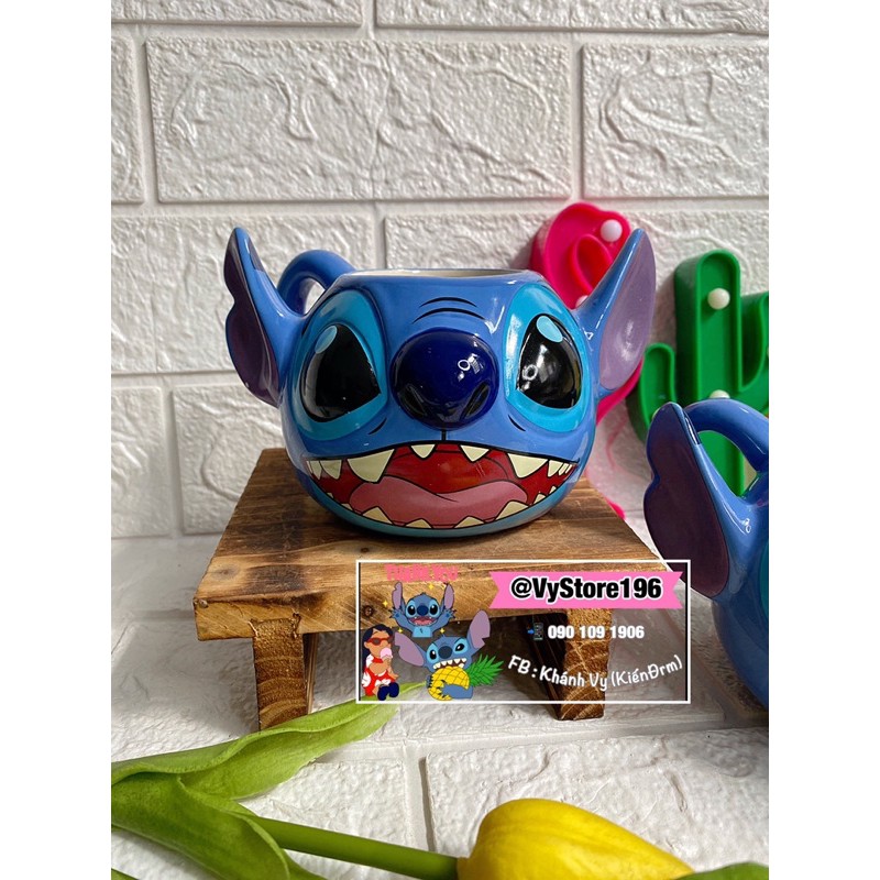 LY SỨ STITCH CAO CẤP XỊN ĐẸP - CỐC SỨ HOẠT HÌNH DISNEY