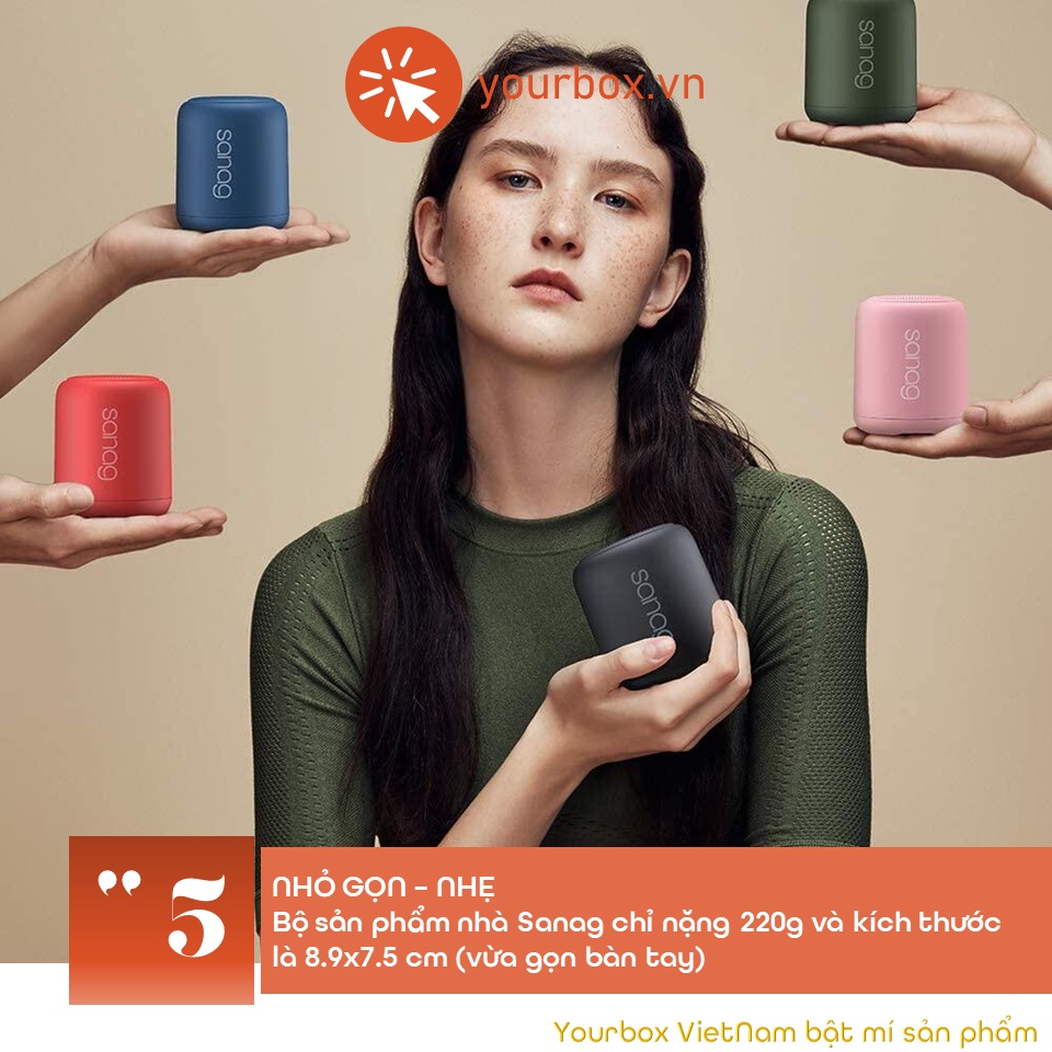 Loa Bluetooth Sanag X6 promax , loa không dây mini cầm tay chống thấm nước kèm phụ kiện – Yourbox.vn