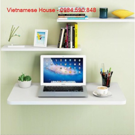 Bàn gấp treo tường  thông minh  50/70 - 60/60 - 60//80 - 60/100 - 60/120  (Vietnamese House)