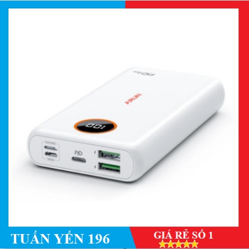 [Mã 55ELSALE1 giảm 7% đơn 300K] Sạc Dự Phòng Arun FC20P 20000mAh (PD18W QC3.0) Sạc Nhanh 2 Chiều Type C - BH 1 Năm