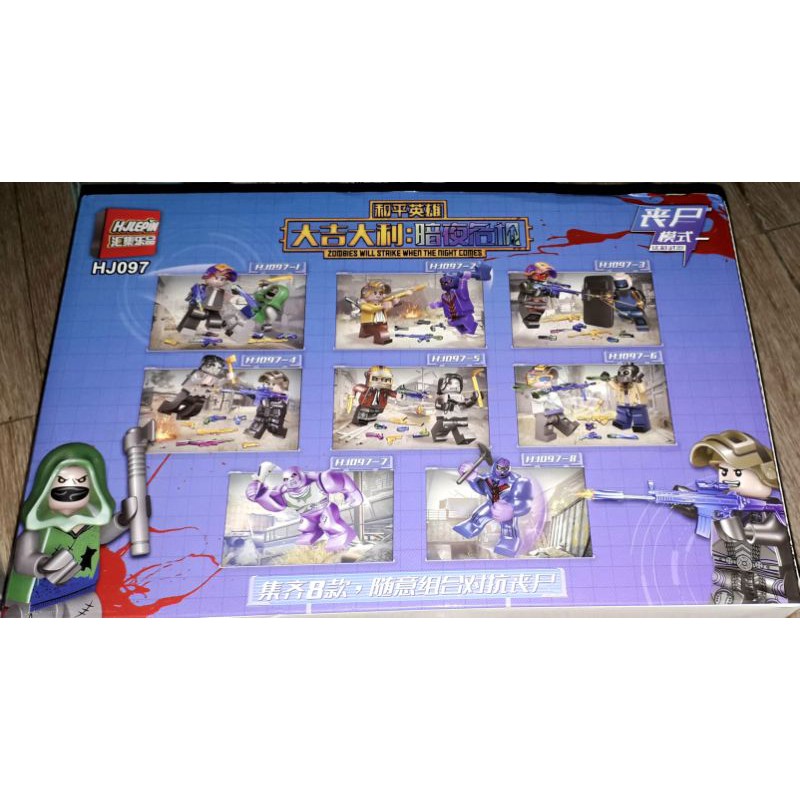 Lắp ráp 1 hộp Lego_Pubg HJ097 có nhiều chi tiết bằng nhựa rất đẹp