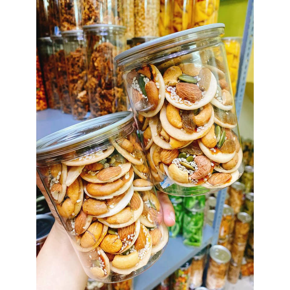 500gr Bánh Đồng Tiền Mix Hạt Điều Ngũ Cốc Hạt Dinh Dưỡng - Ăn Vặt SK House