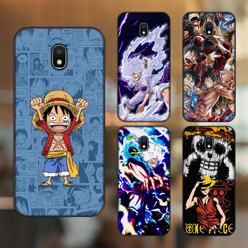 Ốp lưng Samsung J3 Pro, J5 2017, J5 Pro, J7 Pro viền đen in hình Luffy One Piece