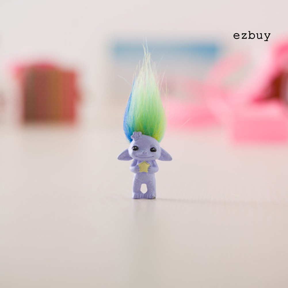 Búp bê trolls nhiều màu sắc trang trí nhà cửa mang lại may mắn