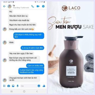 Sữa tắm men rượu Sake