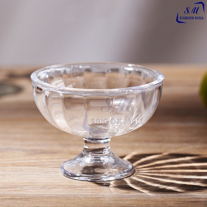 Bộ 6 ly thủy tinh dùng ăn kem kiểu dáng cổ điển GY4002
