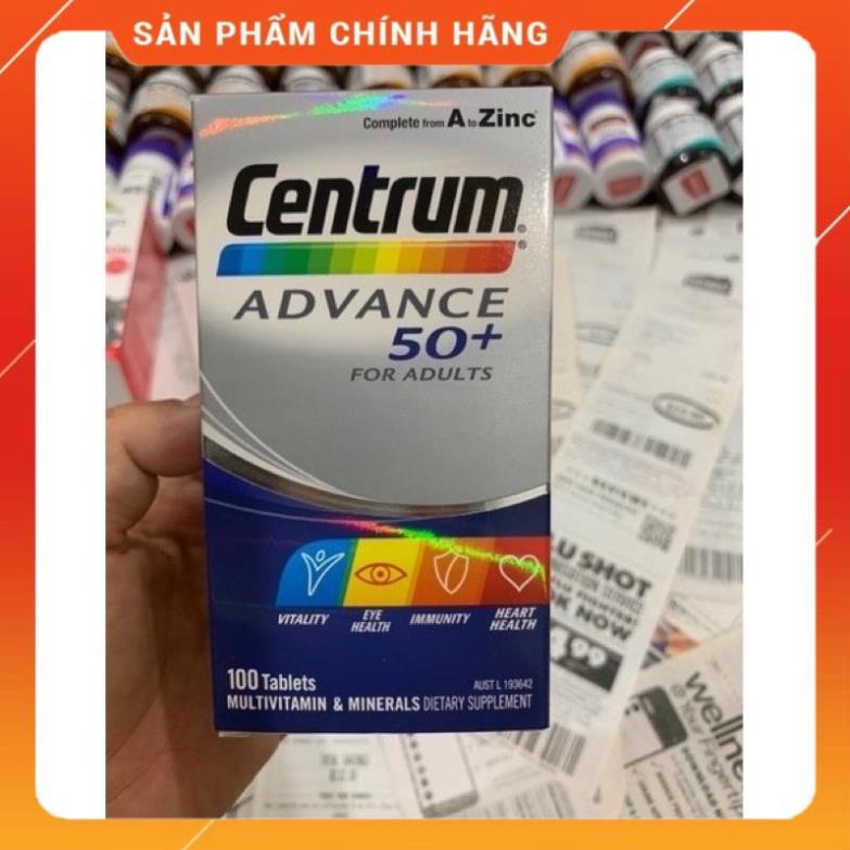 Vitamin tổng hợp cho người trưởng thành và trên 50 tuổi - Centrum Advance , Centrum Advance 50+