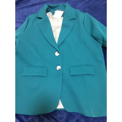 ( Hàng Đẹp) Ảnh thật 5 hình cuối-Set áo blazer kèm váy 2 dây xanh siêu xinh | BigBuy360 - bigbuy360.vn