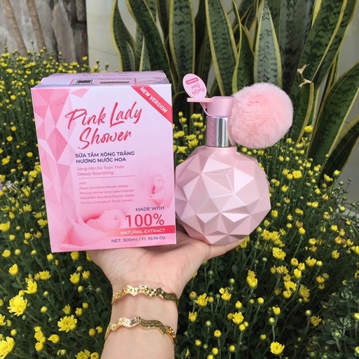 sữa tắm xông trắng pink lady shower