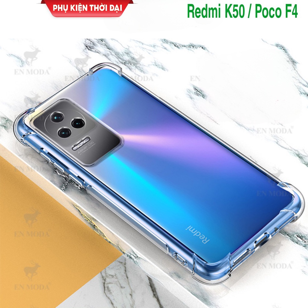 Ốp lưng Redmi K30 Pro / K30 / K40 / Redmi K20 / Poco F3 / K40 Gaming / K50 dẻo trong lồi 4 Gó bảo vệ máy hạn chế ố vàng