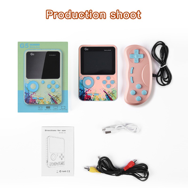 Máy chơi game cầm tay G5 có thể sạc lại với 500 trò chơi