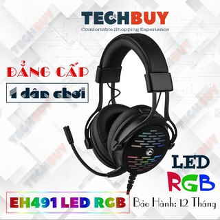 Tai nghe gaming e-dra eh491 rgb led i tai nghe chơi game, tai nghe game thủ i headphone e-dra eh491